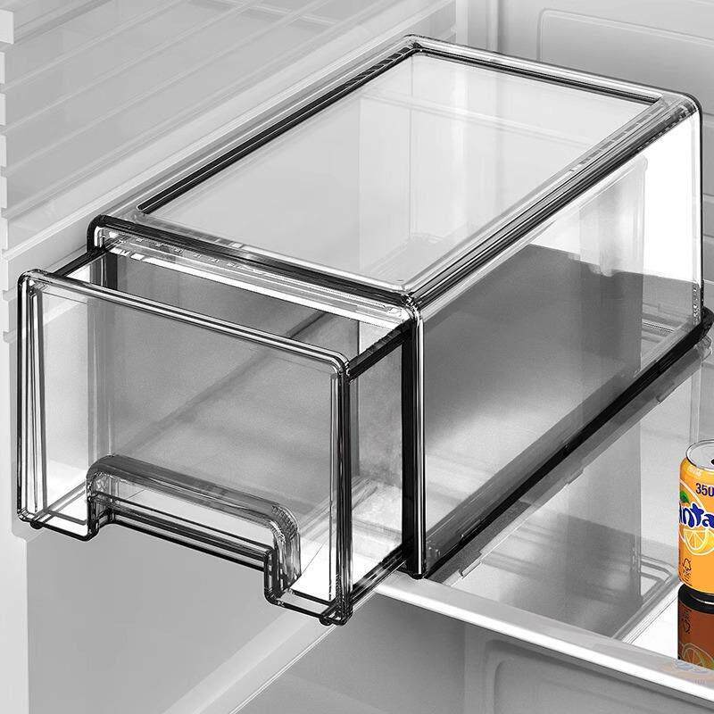 日本厨房冰箱收纳盒抽屉式保鲜盒水果蔬菜鸡蛋放冷藏收纳整理神器