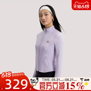 滔搏adidas阿迪达斯女子SFL SLIM JKT运动健身夹克外套KH2676