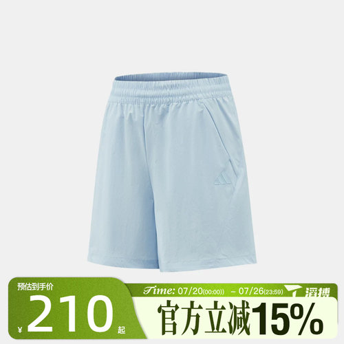 滔搏adidas阿迪达斯女子GFX WV SHO运动休闲短裤KS5409