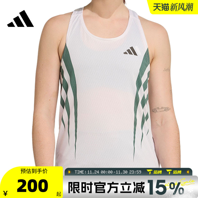 滔搏adidas阿迪达斯女子运动休闲无袖T恤JZ8034