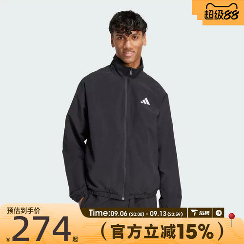 滔搏adidas阿迪达斯男子M SL WV TT运动健身夹克外套JM1772