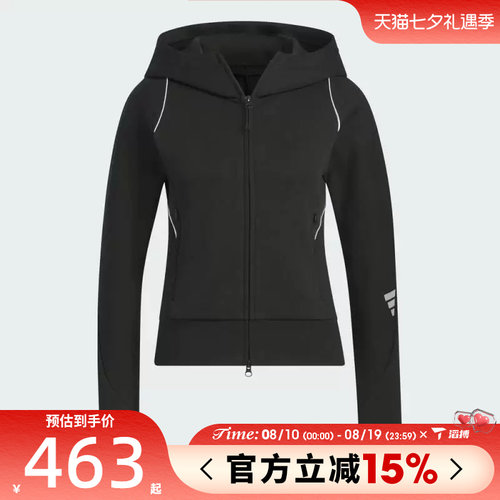 滔搏adidas阿迪达斯女子FUSTL W KN JKT1运动健身夹克外套KC2716