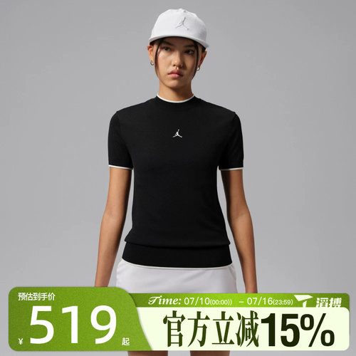 滔搏NIKE耐克女子AS SPT GOLF MOCK S运动休闲短袖T恤IM8558-010