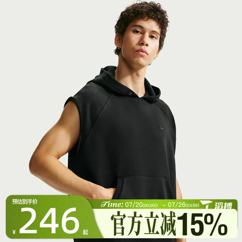 滔搏NIKE耐克男子AS M NK DF NAC FLC运动休闲无袖T恤IF2796-010