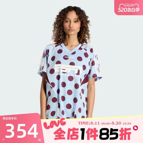 滔搏adidas阿迪达斯三叶草女子JERSEY SS运动休闲短袖T恤KV1188