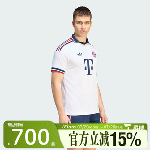 滔搏adidas阿迪达斯男子FCB A JSY运动休闲短袖T恤JZ3069