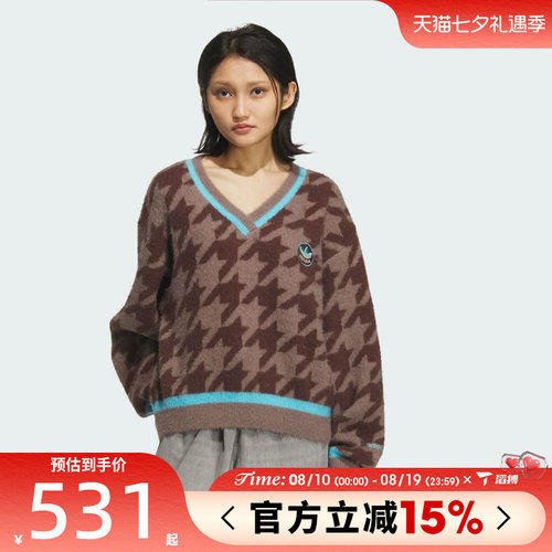 滔搏adidas阿迪达斯三叶草女子HTTH SWEATER毛衣针织套头衫KC2688
