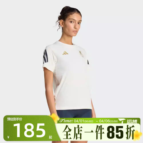 滔搏adidas阿迪达斯女子BM26 TEE W运动休闲短袖T恤KE6208
