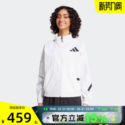 滔搏adidas阿迪达斯女子W Z.N.E. WV TT运动健身夹克外套JW1754