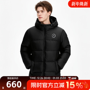 滔搏LI NING李宁男子保暖舒适连帽面包服运动休闲羽绒服AYMV065