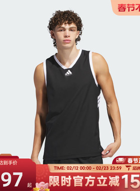 滔搏adidas阿迪达斯男子CRAZYLITE JER运动背心休闲无袖T恤JN0335