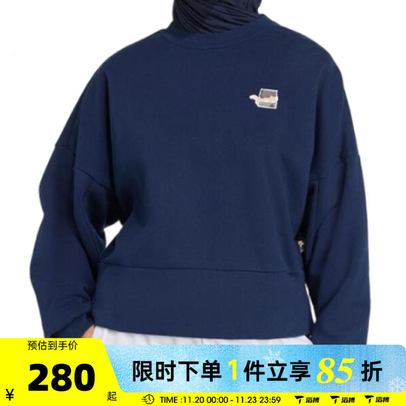 adidas阿迪达斯女子W CAT SWT运动休闲套头衫卫衣JV8406