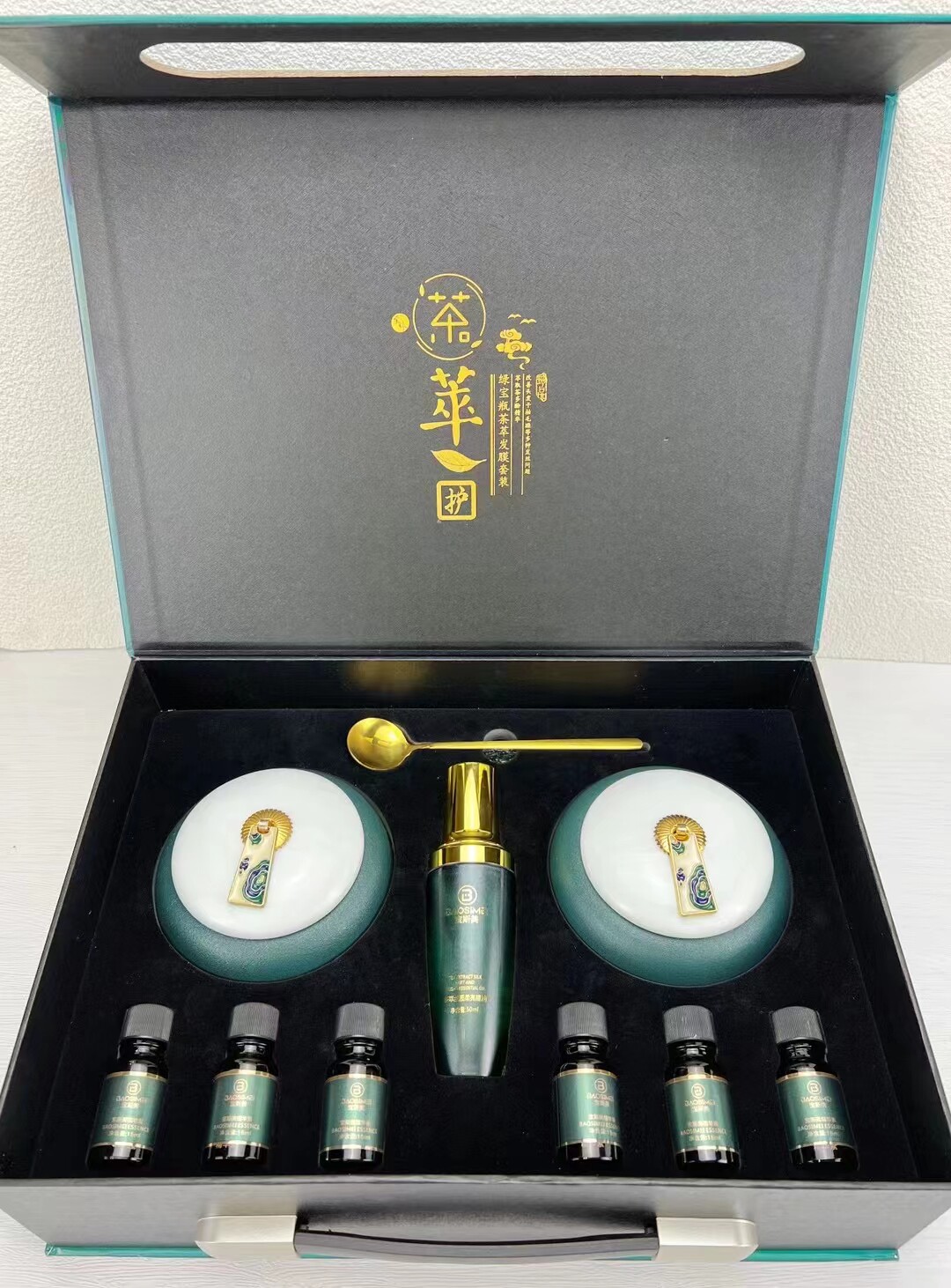 宝斯美茶萃发膜套装修护柔顺滑头发护发素亮泽防毛躁染烫干枯补水