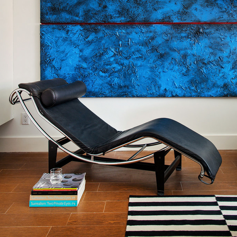 lc4躺椅柯布西耶家用阳台办公室午休午睡轻奢不锈钢设计师休闲椅