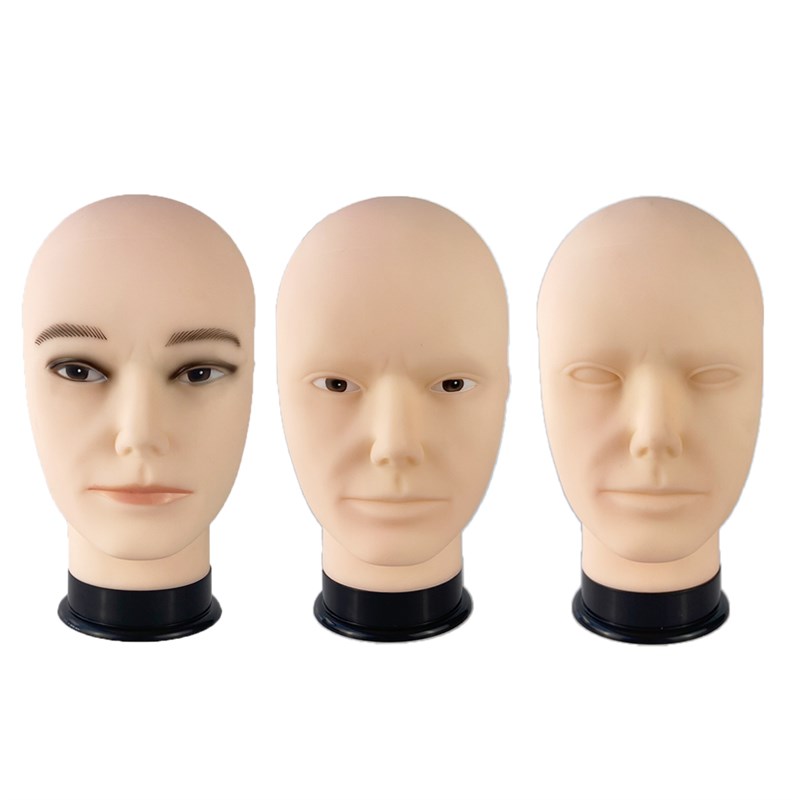 抿嘴哥头模假毛修剪模特头COS假发造型抿嘴男支架假人头毛娘工具