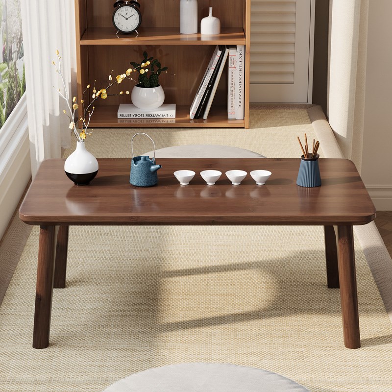 飘窗小桌子可折叠楠竹茶桌炕桌家用榻榻米小茶几床上学习矮桌炕几