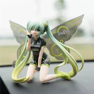蝴蝶赛车女郎初音手办美少女二次元手办桌搭动漫模型动漫摆件