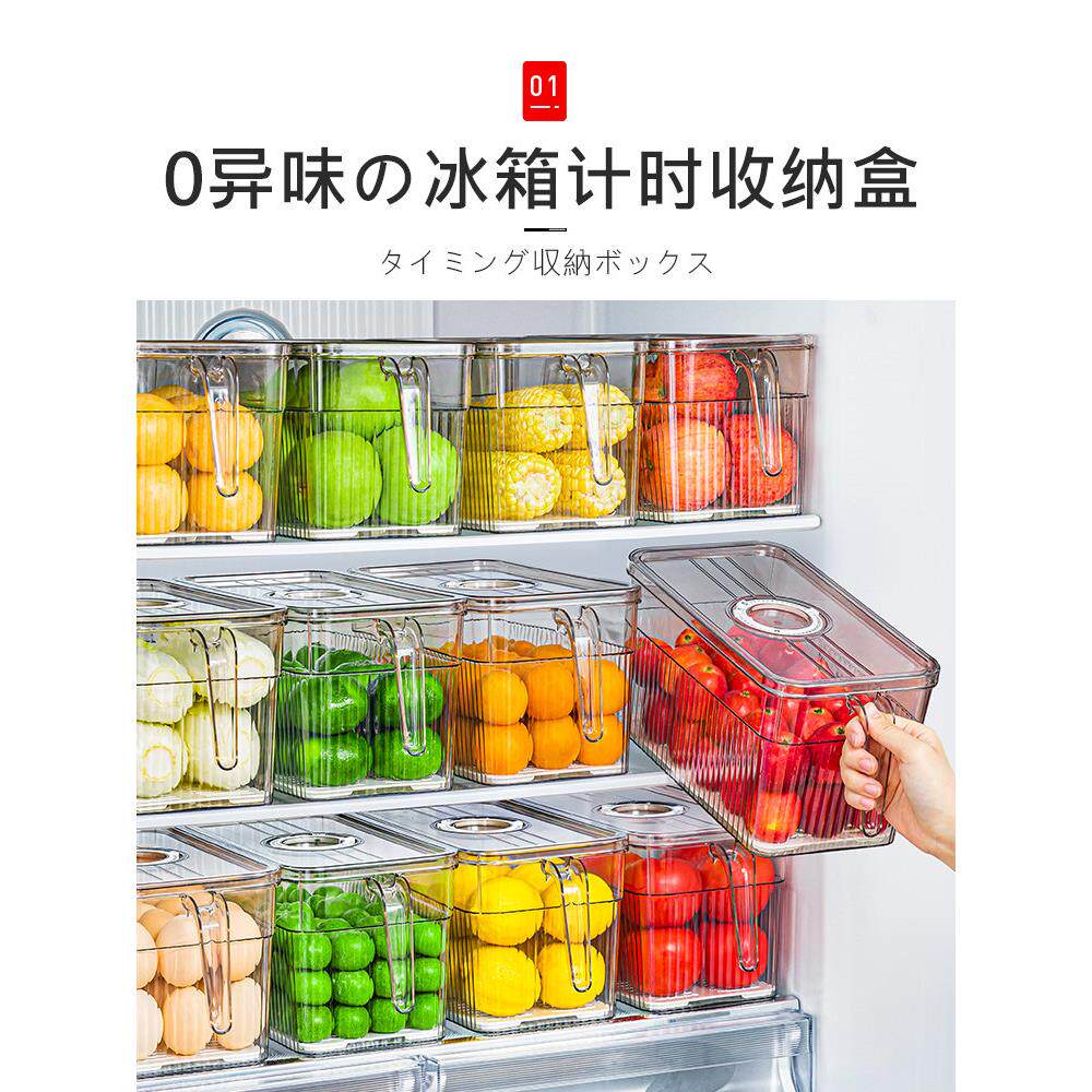 日本冰箱收纳盒食品级保鲜盒厨房蔬菜整理冷冻专用鸡蛋储物盒