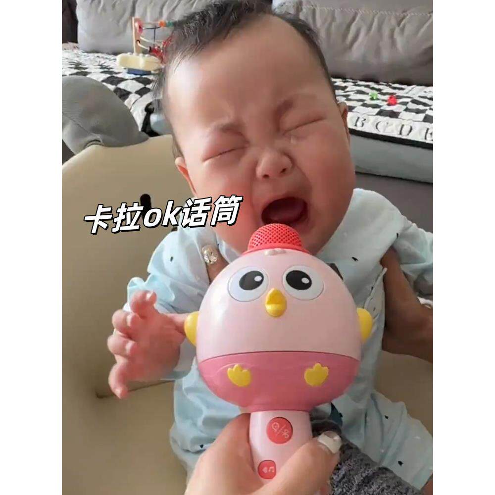 回声话筒麦克风一体充电卡拉ok唱歌蓝牙早教音乐婴儿益智玩具