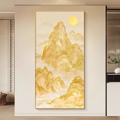 日照金山挂画 画i靠山图玄关装饰画 画现代简约客厅壁画 画走廊过