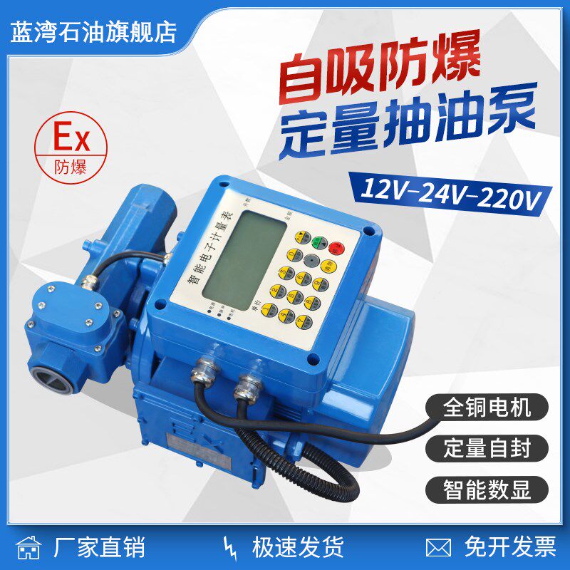 数显智能定量抽油泵防爆自吸12V24V220V定量泵计量自Z封柴油汽油