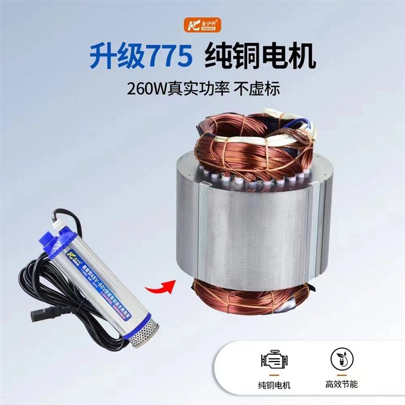 48V抽油泵抽水泵电动车60V小型潜水Z泵电动柴油泵浇花品字头