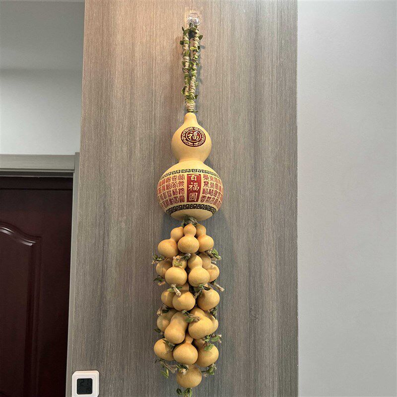 特色手工田园天然大葫芦挂件百福图家居客M厅玄关办公室精致高档