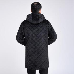 冬季男女款d工作棉衣棉服 中长款外穿连帽罩衣 加绒棉袄劳保服加