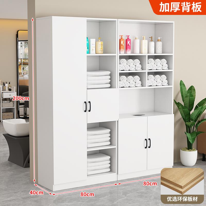 毛巾柜木质挂衣柜美发店美容院展示柜货柜可做背景柜隔断柜更衣柜
