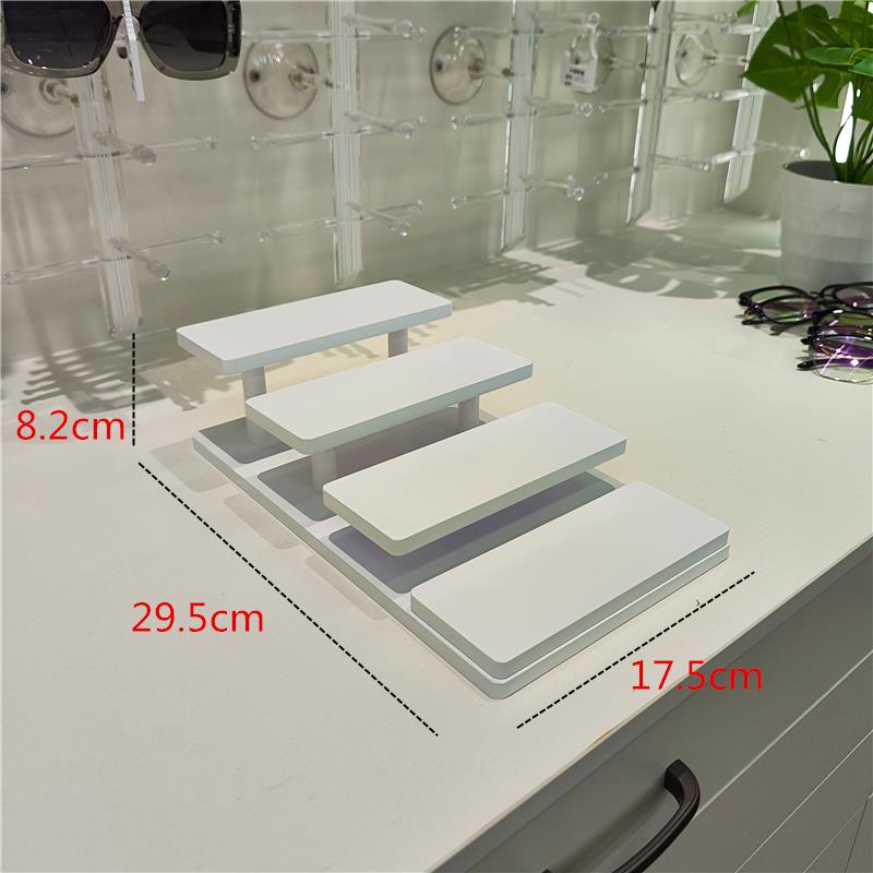 好做工可拆装三四层木阶梯眼镜陈列展示架太阳镜置放架子装饰道具