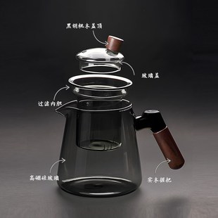 茶皇子茶壶泡茶壶茶水分离懒人神器家用轻奢玻璃茶壶功夫茶具套装