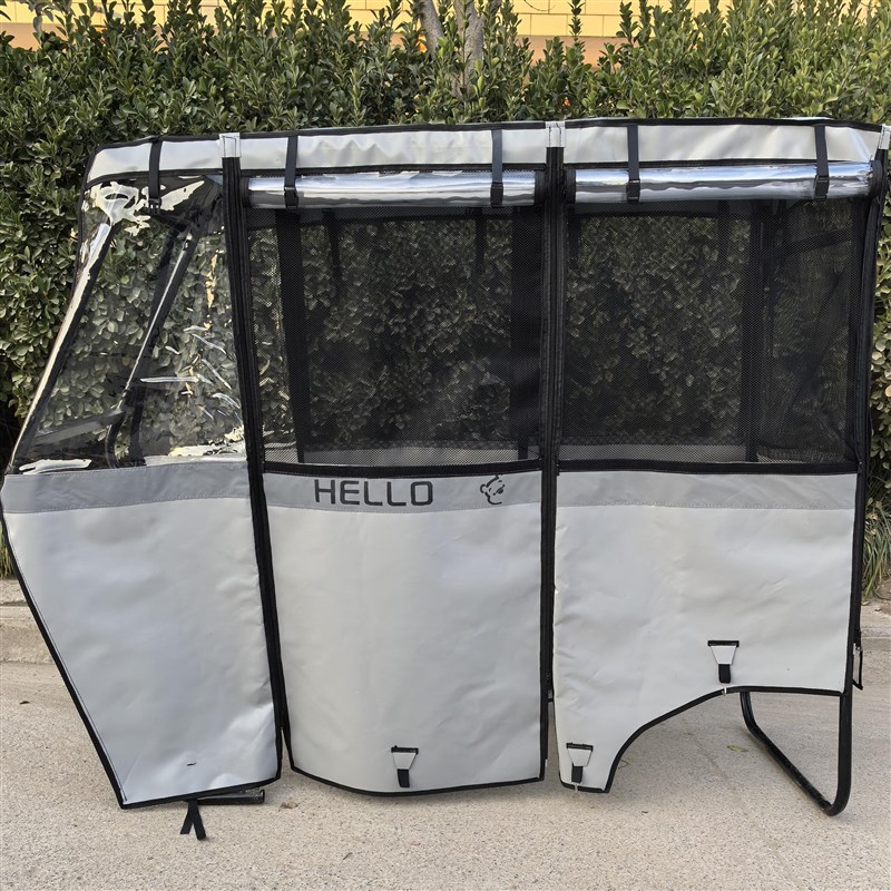 四季通用电动三轮车围帘防冻挡风防雨防晒车棚皮革雨蓬棚透明雨帘