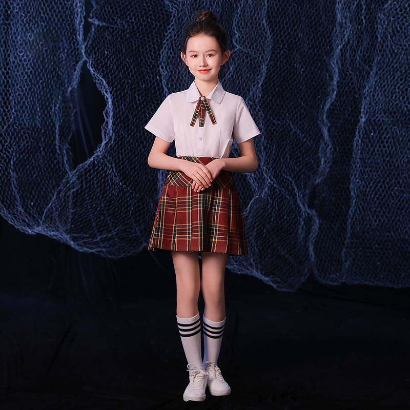 六一儿童合唱服装演出服男女童中小学生表演朗诵纱裙大合唱团礼服