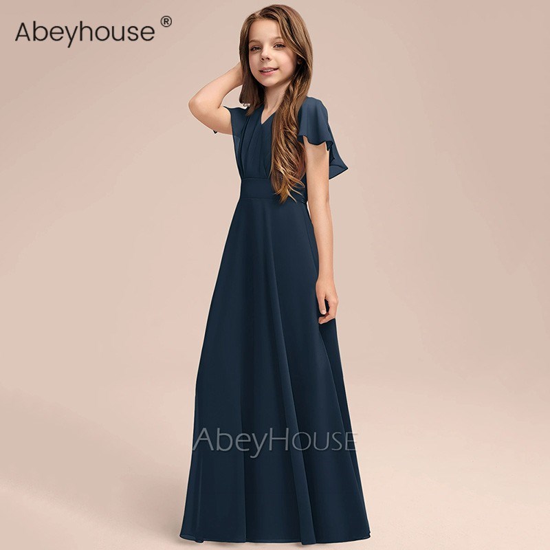 中大童钢琴演出服女童走秀晚宴服儿童生日公主裙乐团演奏指挥长裙