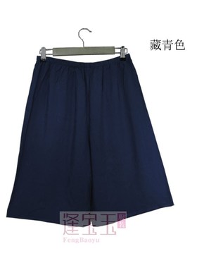 逢宝玉 棉绸夏男士大码五分短裤 绵绸宽松休闲沙滩加肥睡裤空调裤