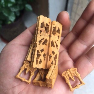 鸟笼配件机雕花件绣眼笼竹笼广式鸟笼配件七件套