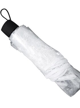 透明雨伞女折叠生如夏花白色女神网红伞森系创意学生全自动透明伞