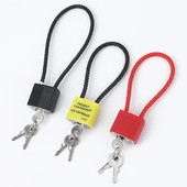 新款 锁挂锁钢缆防盗柜子锁橱柜文件柜长挂锁钢丝锁防盗锁 钢丝密码