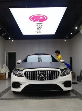 4S洗车房店场汽车美容工位灯无尘贴膜九宫格蜂窝灯棚隧道照明灯箱