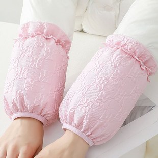 防水袖套女款羽绒服防脏秋冬款2024新款工作上班学生套袖黑色护袖