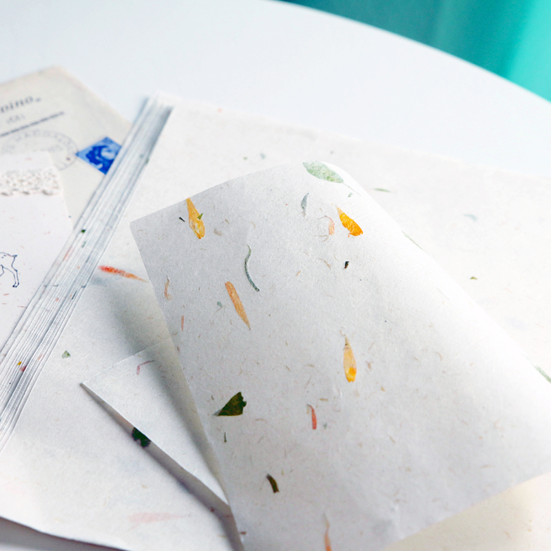 160枚唯美文艺定制清新浪漫复古情书小楷真花草手工信纸信封套装