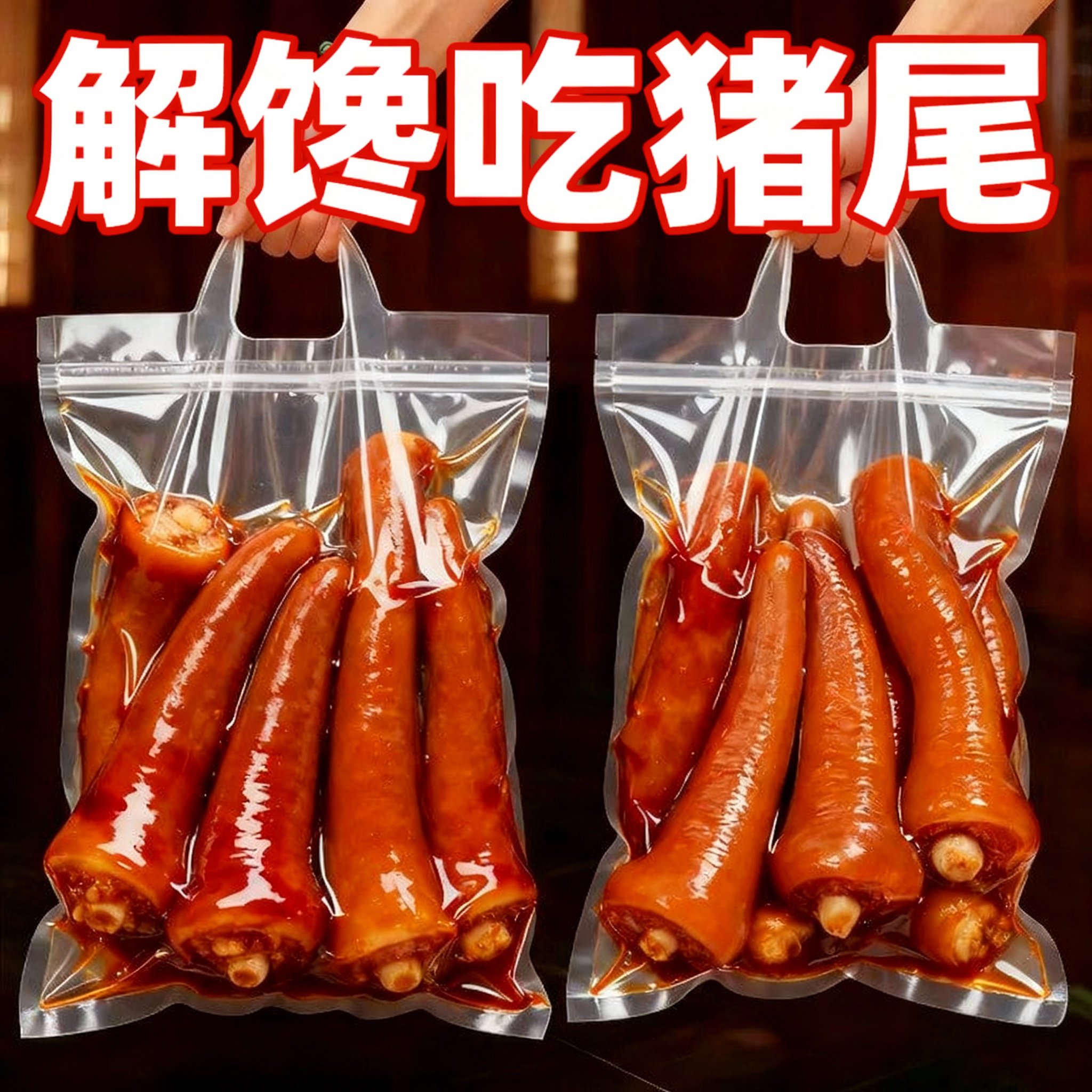 临时降价】五香猪尾巴新鲜开袋真空包装熟食即食卤猪丽人卤味熟食,零食/坚果/特产,人造肉零食,淘宝优惠券,粉丝福利购,淘宝优惠卷