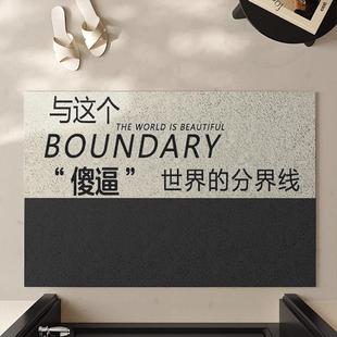 原素丝圈地垫进门入户大门口防滑脚垫家用门外蹭土可裁剪地毯门垫