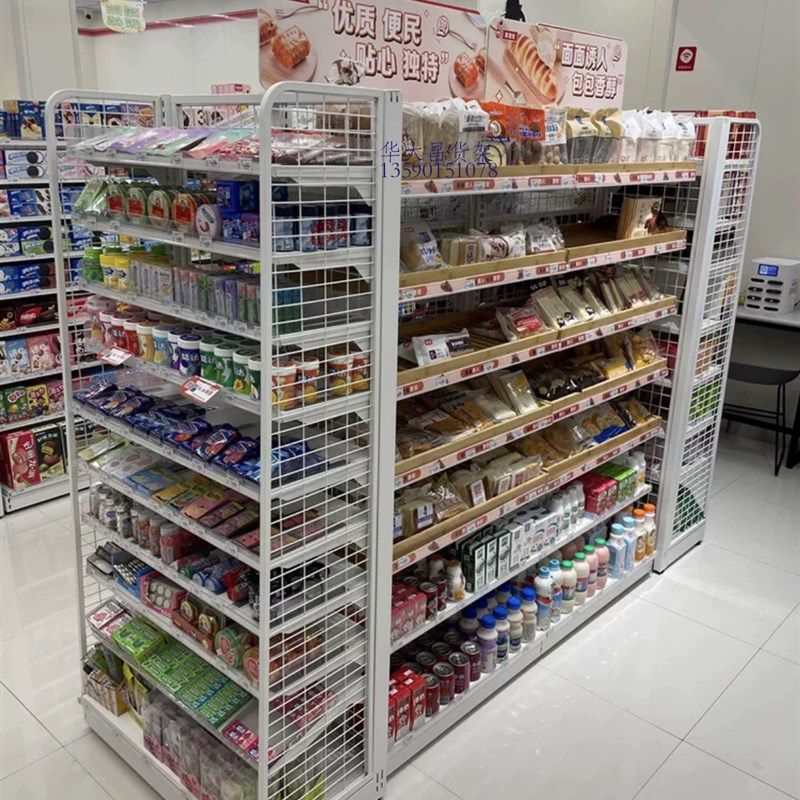 美宜佳6.0款货架零食店便利店多J层小商品展示架超市货架