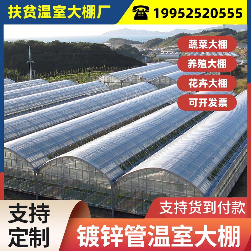 温室大棚骨架钢管养殖种植家用全套猪鸡舍钢架连栋配件简易蔬菜棚