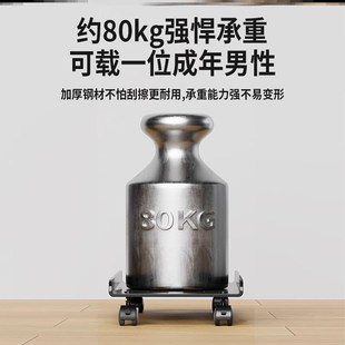 办公室托盘 电脑主机托架支架可移动机箱底座带滑轮置物架家用台式
