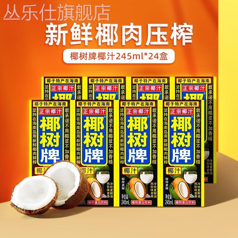椰汁果汁饮料利乐包245ml*12/24盒整箱装植物蛋白椰奶海BY