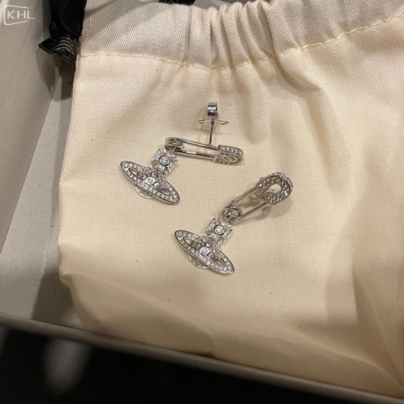 西太后别针土星耳钉满钻回形针