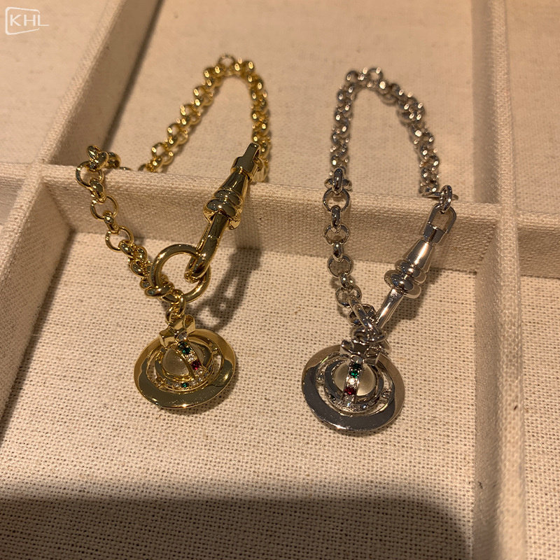 精工立体星球orb飞行士手链白色琉璃珠彩钻土星球手饰