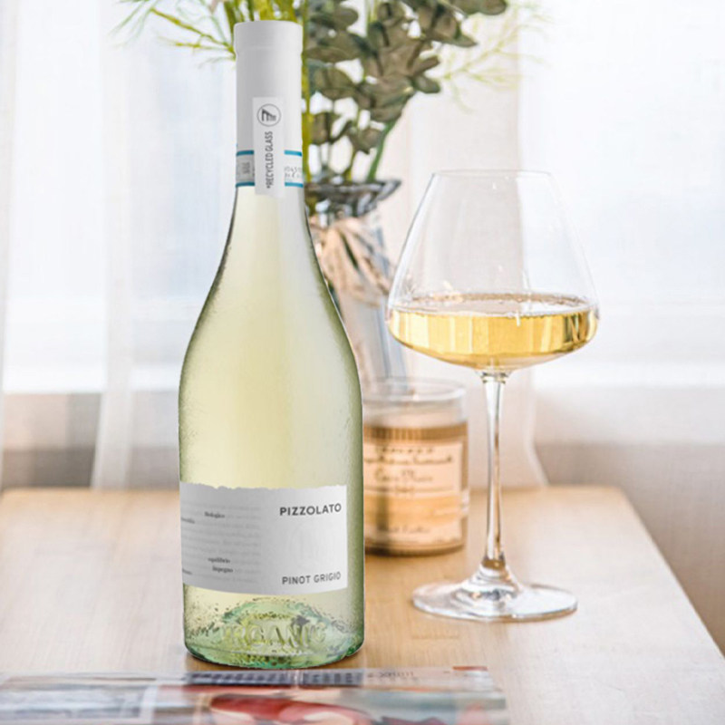 意大利碧索世家夏天的冰镇饮料花果香清爽丝滑灰皮诺干白葡萄酒